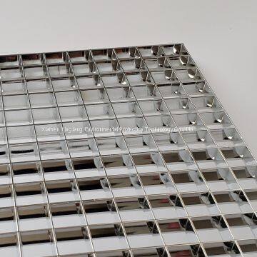 Chrome Metalized Eggcrate Grille,Plastic Panel,vacuum Plating Egg Crate,anti-dazzle,non-glare YL18C