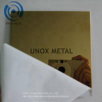 304 Black and Ti-Gold Stainless Steel Sheets With Double Color from Unox Stainless Steel