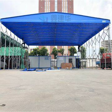 Structural drawing of sliding shed /Mobile canopy price