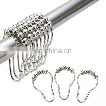 12pcs metal shower curtain hook