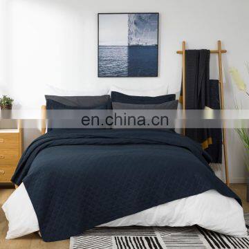 Luxury Super King Summer Fancy Movable Woven Comforters 100% Polyester Ultrasonic Quilt Bedspread Set For India photo-5