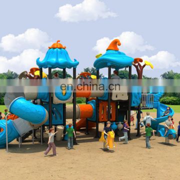 Hot sale kindergarten fun plastic slide big outdoor interesting playground equipment