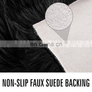 Best Selling Rectangle Fluffy Bedroom Rugs, Luxury Faux Fur Sheepskin Area Rug Sheepskin Rug Faux Fur