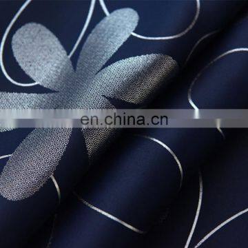 Custom Cheap Modern Simple Colorful Silver Stars Floral Full Shading Heat Proof Grommet Hooks Eyelet Blind Window Curtains photo-4