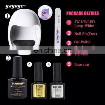 Poly gel Buffer Nail File Nail Polish With Uv Gel Set Lamp