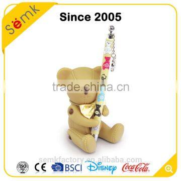 Hot Sale Animal Design Bear Shape Custom Plastic Pen & Pen Holder Quality Choice photo-2