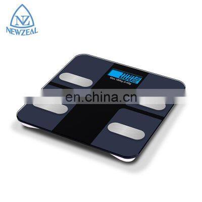 Durable 180Kg Glass Panel Digital Bathroom Person Scale With BMI Body Fat Analyzer