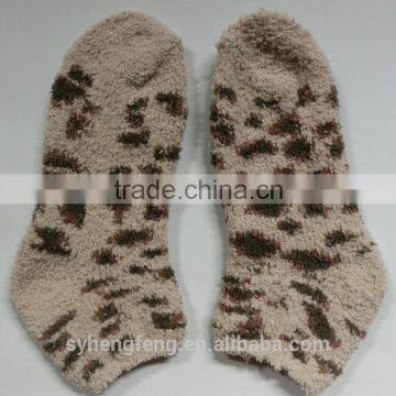 Winter Printed Cotton Velvet Room Socks photo-2
