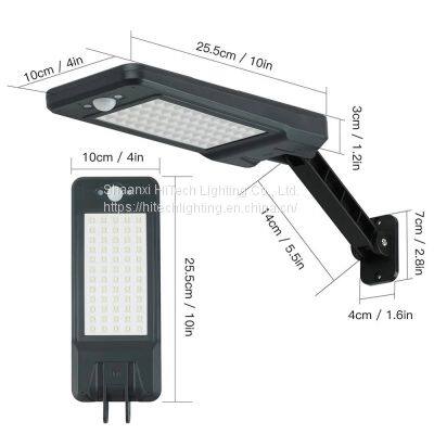 Remote Control LED Solar Street Light Radar PIR Motion Sensor Wall Timing Lamp Waterproof For Garden Yard photo-4
