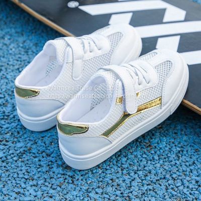 Boys and girls breathable net shoes summer new mesh children's white shoes sneakers elementary and middle school students soft-soled sneakers sports shoes