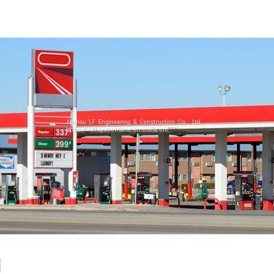 Xuzhou LF design fuel station canopy construction