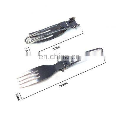 3pcs/set Folding Picnic/Traveling/Hiking/Camping Cutlery Utensils Portable Outdoor Tablewares Dinnerware Knife/Fork/Spoon photo-2