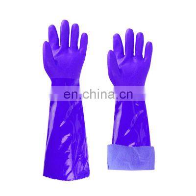 Wholesale custom high-quality flocking lined cold-proof household PVC gloves