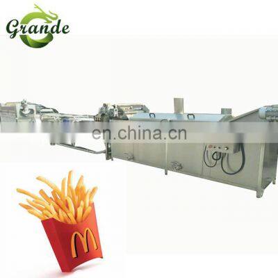 150-200KG Small Production Line Potato French Fries Potato Crisps Line