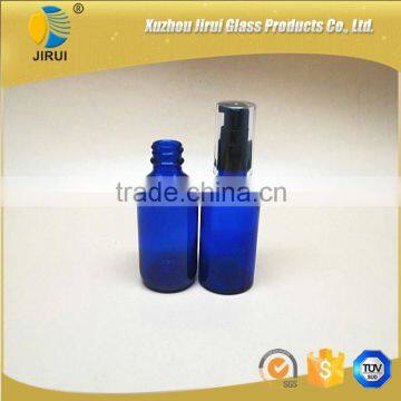 small glass bottles 50ml blue essential oil glass bottle