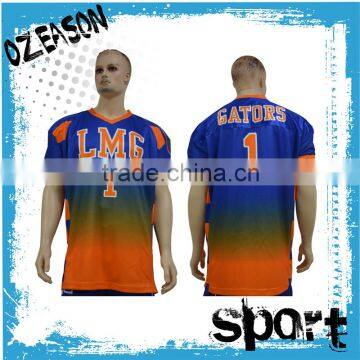 Custom blue American football jersey wholesale price                        
                                                                                Supplier's Choice