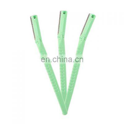 hotel supplies Customizable label Disposable sharpness eyebrow razor