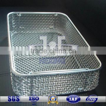 304 stainless steel wire mesh medical sterilization basket