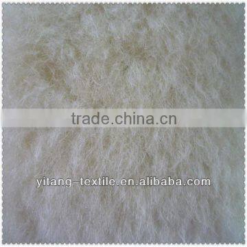 100% wool faux fur plush