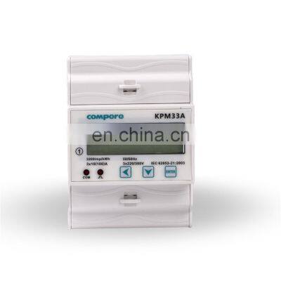 New Model Three Phase DIN 35mm Rail Mounted Smart Wifi Communication Power Meter KPM33A