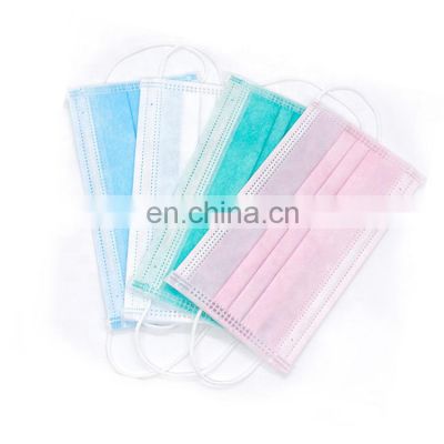 Manufacturer's Direct Sale Nonwoven Disposable Medical Face Mask Ordinary Three-layer