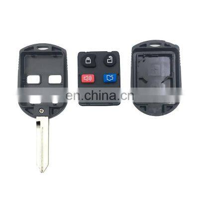 4 Button Remote Smart Car Key Case Shell Cover Blank Fob For Ford Keys photo-3