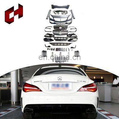 Ch Grille Front Bumper Rear Bumper Side Skirt Rear Lip Tail Throat Car Accessories For Mercedes CLA Class W117 to CLA45