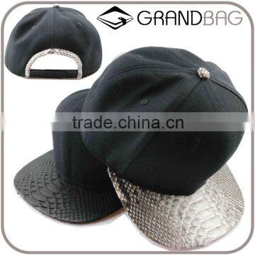 Super Cool Luxury Genuine Python Snake Skin Leather Hat Base Ball Cap floppy hat with straps