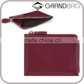 vintage cowhide leather coin case money bag card holder wallet with compartment