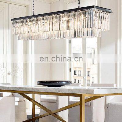 Hanging Living Room Lights Gold LED Grand Pendant Lamp Modern Large Luxury Crystal Chandelier Lamp photo-3