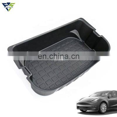 Car Rear Trunk Storage Box Double Storage Box Modification Accessories Suitable for Tesla Model Y photo-3