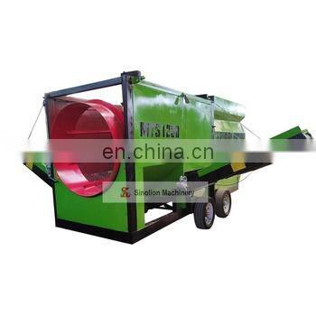 Large Capacity Circular Rotary Type Sieve Screening Surface Soil And Compost Supplier Mobile Trommel Screen