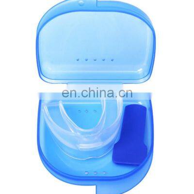 Silicone Sleeping Mouth Guard Stop Teeth Grinding Anti Snoring Bruxism Sleeping Aid Mouthguard With Case Box Health Care photo-5