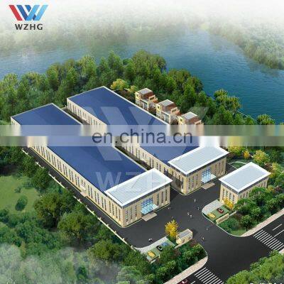 Custom Design Prefabricated Light Steel Structure Workshop Warehouse Metal Frame Building