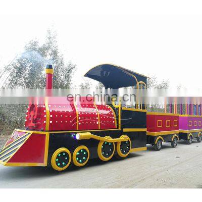 Carnival rides equipment shopping mall electric trackless train for kids