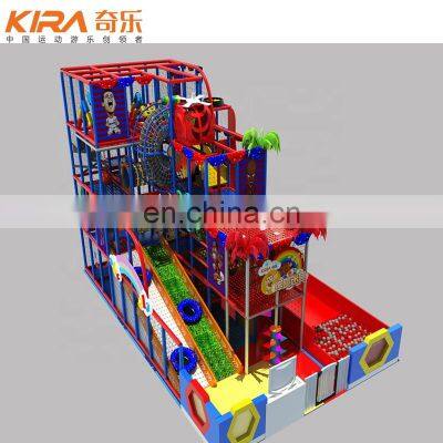 Customized Kids Bouncy Maze Indoor Playground Equipment with Slide For Sale