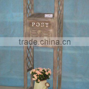 wooden post box