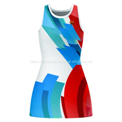 hot women's custom netball dress with new fashionable design