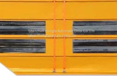 Plastic Industry Automatic Rapid Stacking Folding Doors photo-3