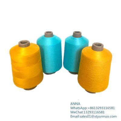 High Elasticity Thread Spun Tube Yarn Colorful Polyester