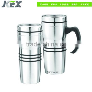 16OZ FDA approved stainless steel tumbler mugs with handle