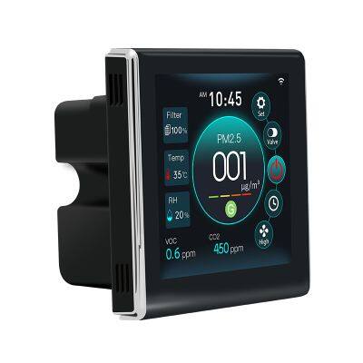 Smart 4 Inch Fresh Air Ventilation System CO2 VOC PM2.5 Temperature Humidity Color Screen Monitor Controller photo-5
