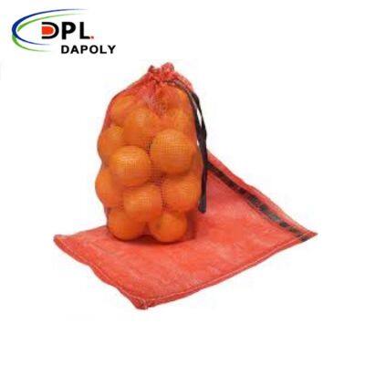 Strong Packing Capacity Fruit and Vegetable 25kg 50kg Onion Potato PP Leno Mesh Bags with Drawstring