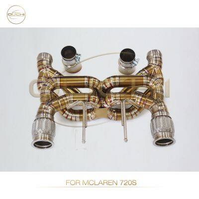 Титановый выпускной коллектор Catback с электронным клапаном для McLaren 720S/mp4-12c. Высокопроизводительные автомобильные выпускные детали