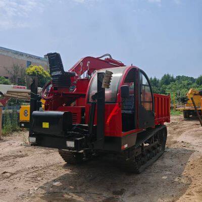 Горные транспортные средства. Гусеничный самосвал, автомобильный экскаватор, гусеничный кран, робот для монтажа солнечных батарей, самосвал, автомобильный кран