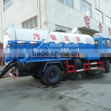 Dongfeng 153 Sewage Clean tank and Suction Truck two in one sewage sucking truck