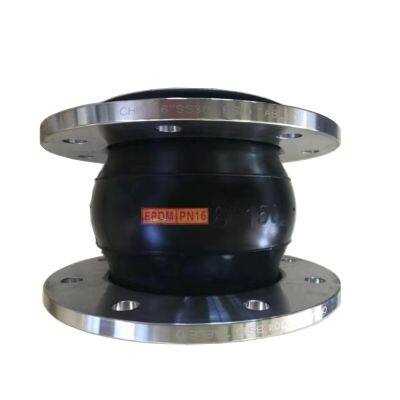 Rubber Joint Epdm Rubber Joint High Quality Flange Type Bellows Flexible EPDM Single Sphere Rubber Expansion Joints photo-5
