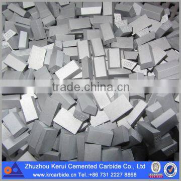 Tungsten carbide insert welding insert for limestone cutting