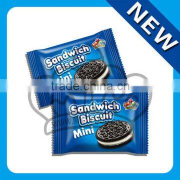 Black biscuit cookies center filling sandwich biscuit