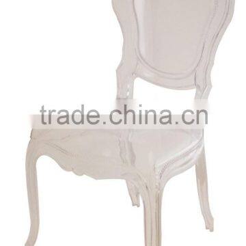 Modern Leisure Dining Clear Resin Bella Plastic Chairs photo-2